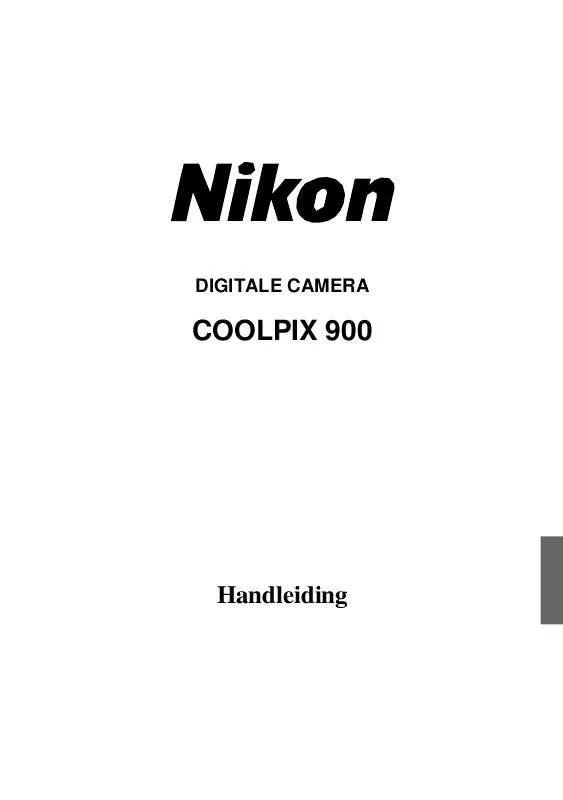 Mode d'emploi NIKON COOLPIX 900