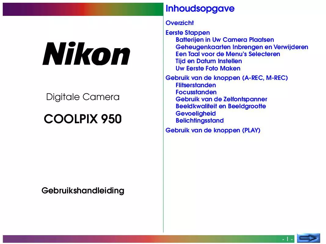 Mode d'emploi NIKON COOLPIX 950