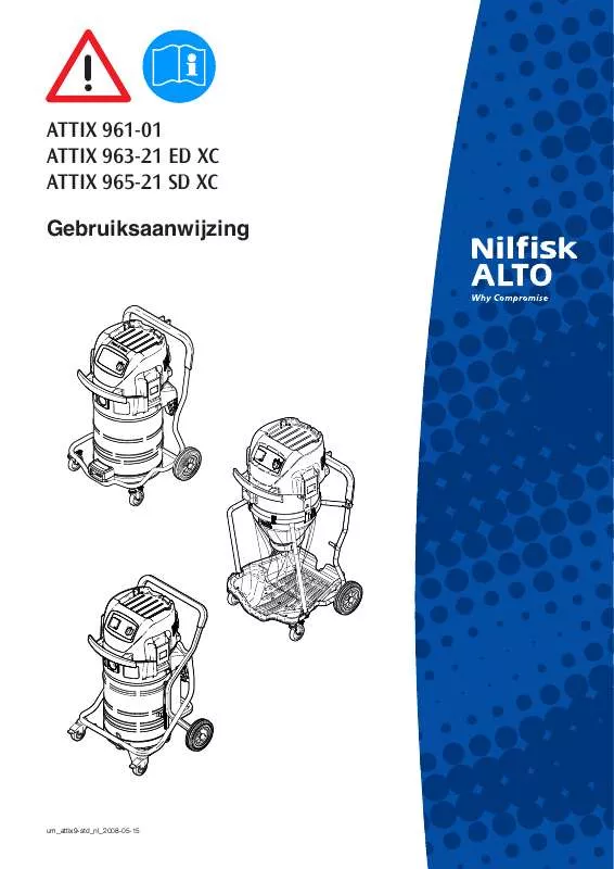 Mode d'emploi NILFISK ATTIX 965-21 SD XC