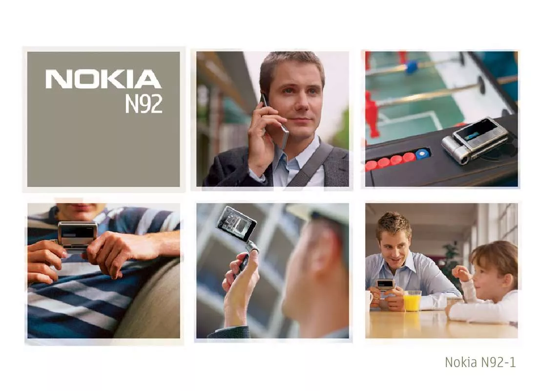 Mode d'emploi NOKIA N92