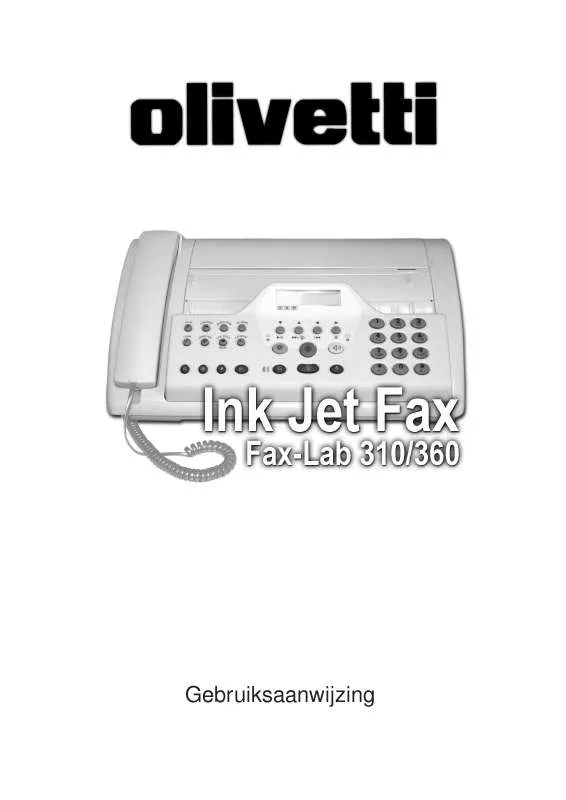 Mode d'emploi OLIVETTI FAX-LAB 310 SMS