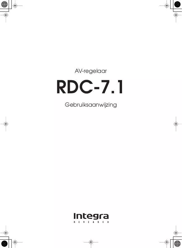 Mode d'emploi ONKYO RDC-7.1