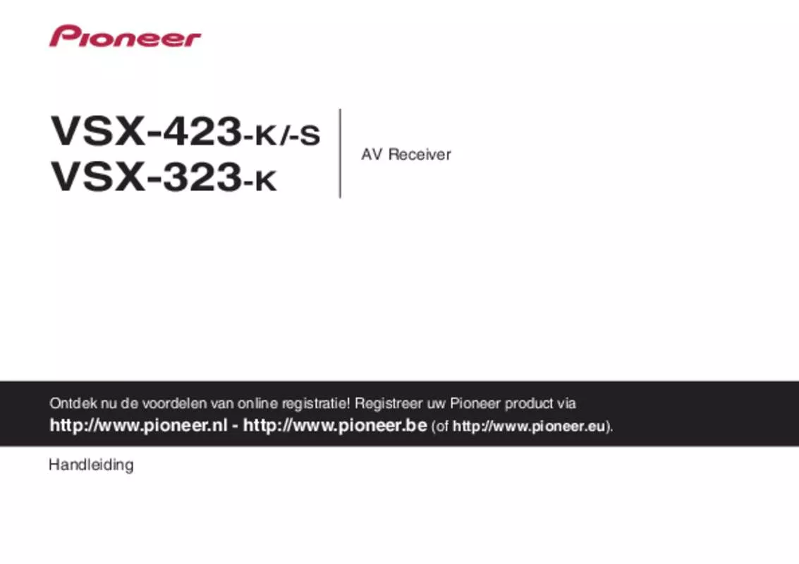 Mode d'emploi PIONEER VSX-423-K