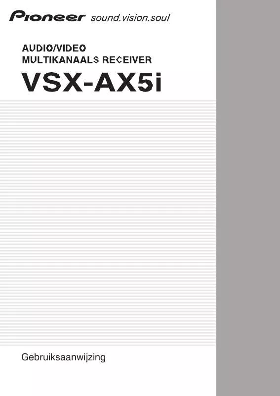 Mode d'emploi PIONEER VSX-AX5I