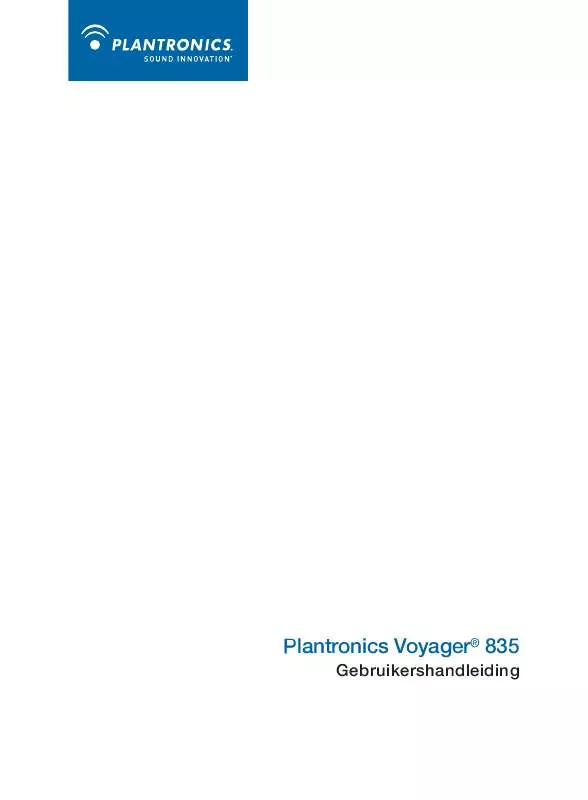 Mode d'emploi PLANTRONICS VOYAGER 836