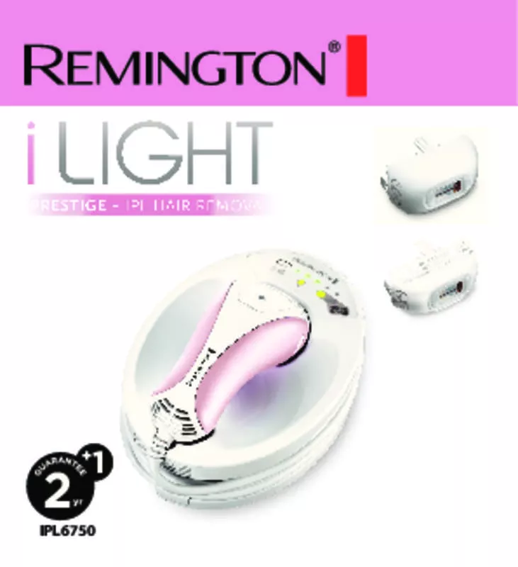 Mode d'emploi REMINGTON I LIGHT IPL6750