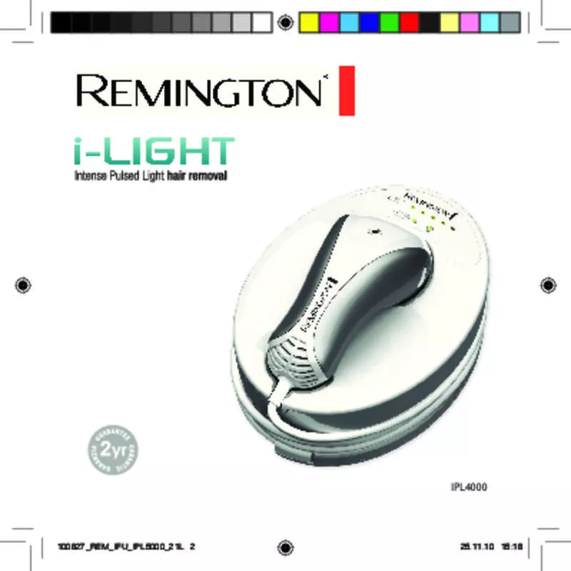 Mode d'emploi REMINGTON IPL 4000