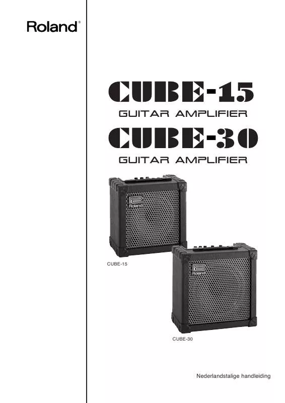 Mode d'emploi ROLAND CUBE-15