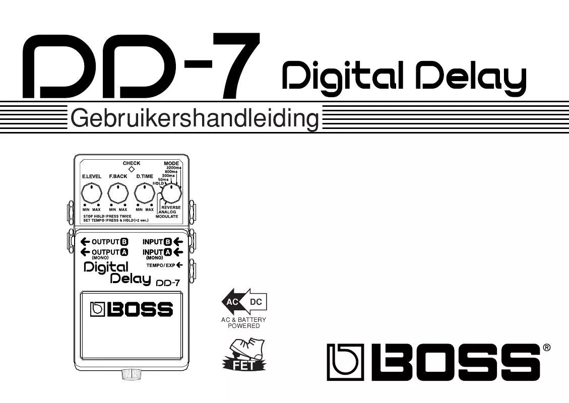 Mode d'emploi ROLAND DD-7