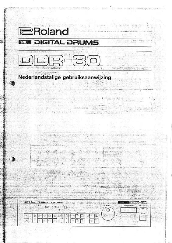 Mode d'emploi ROLAND DDR-30