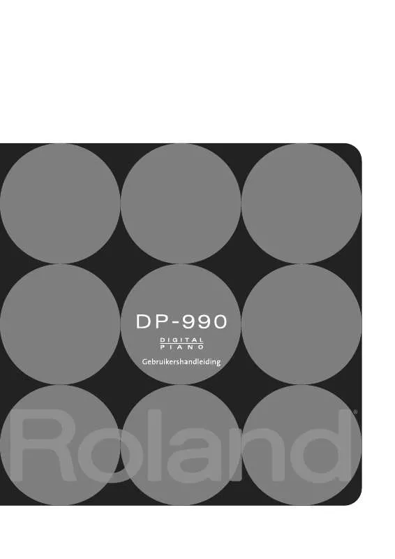 Mode d'emploi ROLAND DP-990