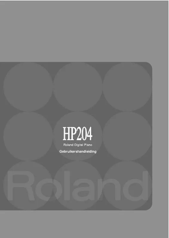 Mode d'emploi ROLAND HP204