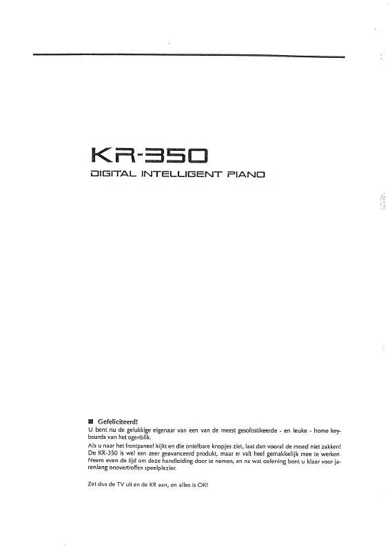 Mode d'emploi ROLAND KR-350