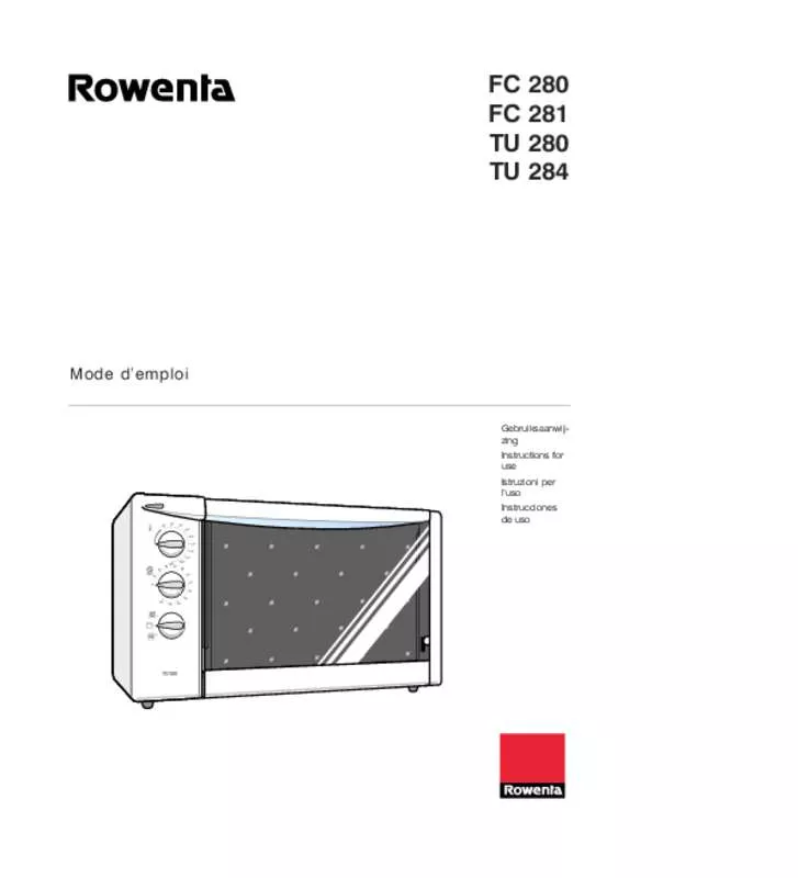 Mode d'emploi ROWENTA FC 280,MV