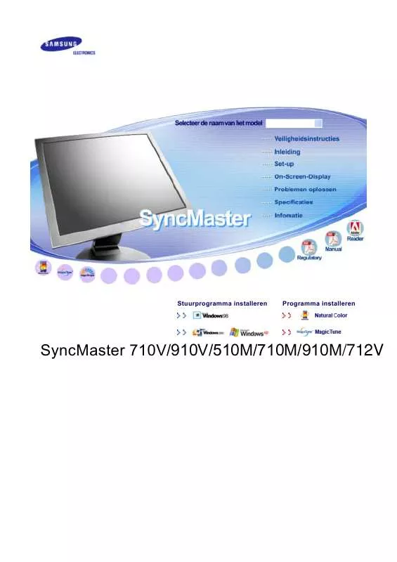 Mode d'emploi SAMSUNG SYNCMASTER 510M