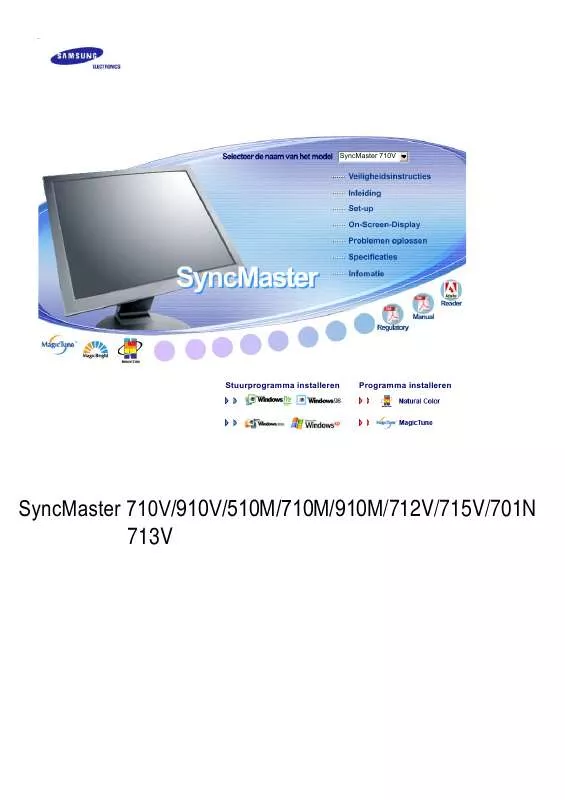 Mode d'emploi SAMSUNG SYNCMASTER 701N