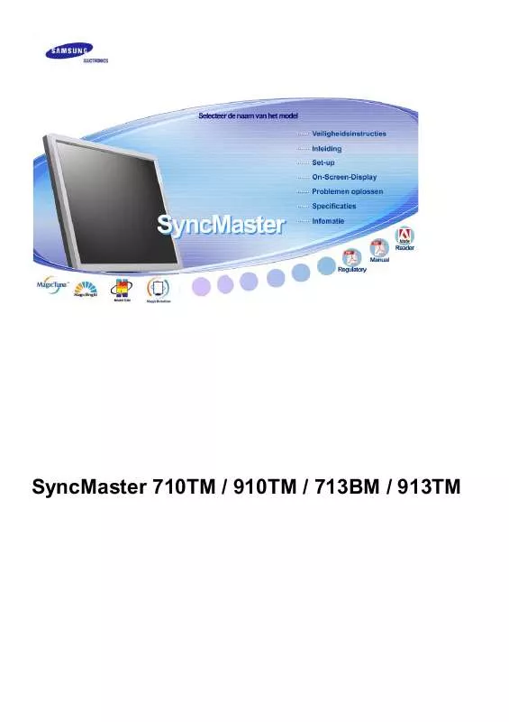 Mode d'emploi SAMSUNG SYNCMASTER 710TM