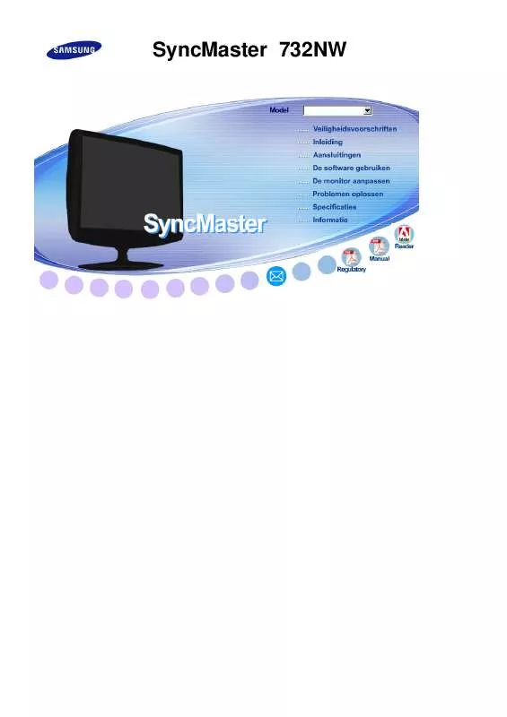 Mode d'emploi SAMSUNG SYNCMASTER 732NW