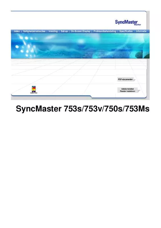 Mode d'emploi SAMSUNG SYNCMASTER 753MS