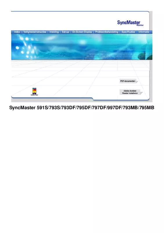 Mode d'emploi SAMSUNG SYNCMASTER 793MB