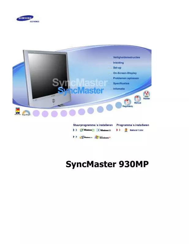 Mode d'emploi SAMSUNG SYNCMASTER 930MP