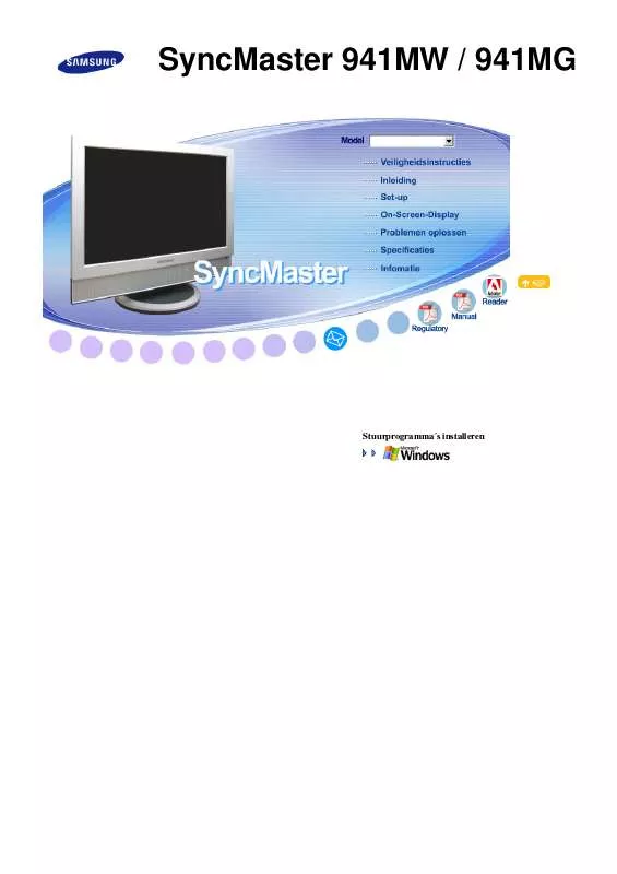 Mode d'emploi SAMSUNG SYNCMASTER 941MG