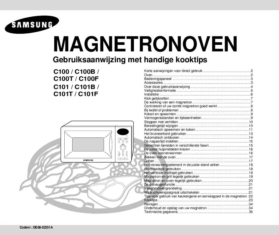 Mode d'emploi SAMSUNG C100T