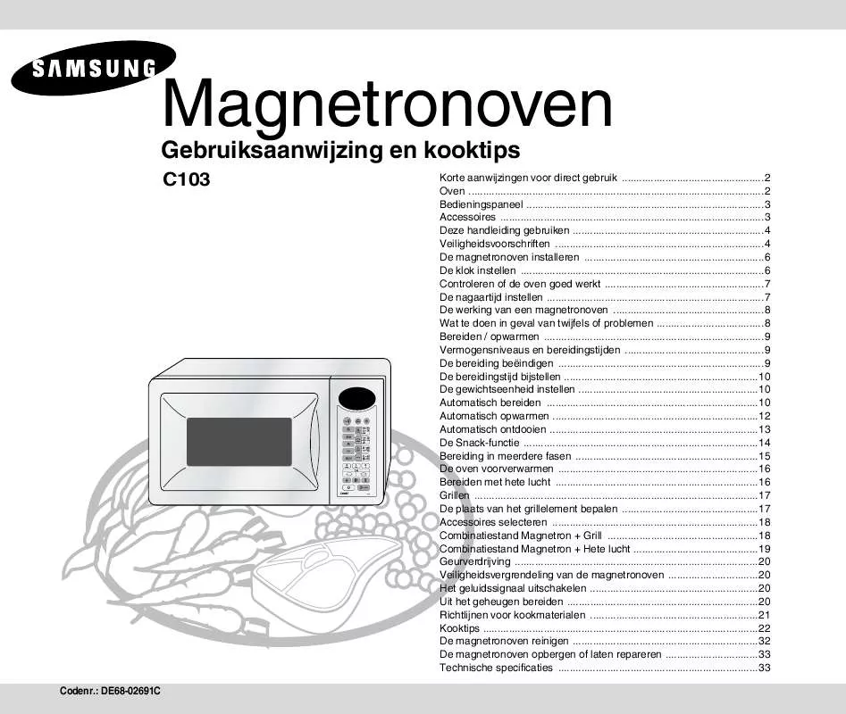 Mode d'emploi SAMSUNG C103