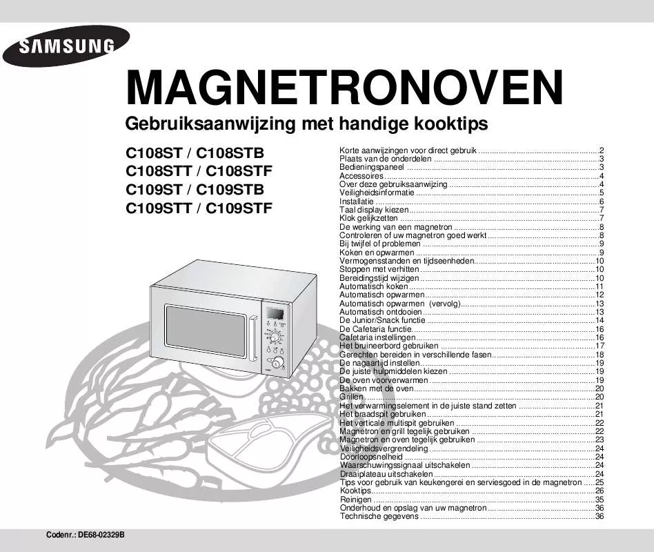 Mode d'emploi SAMSUNG C108ST-5/XEN