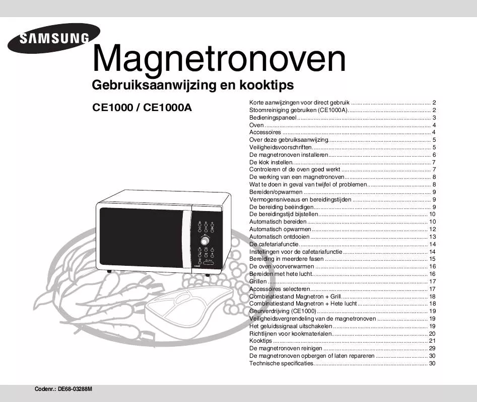 Mode d'emploi SAMSUNG CE1000-TS