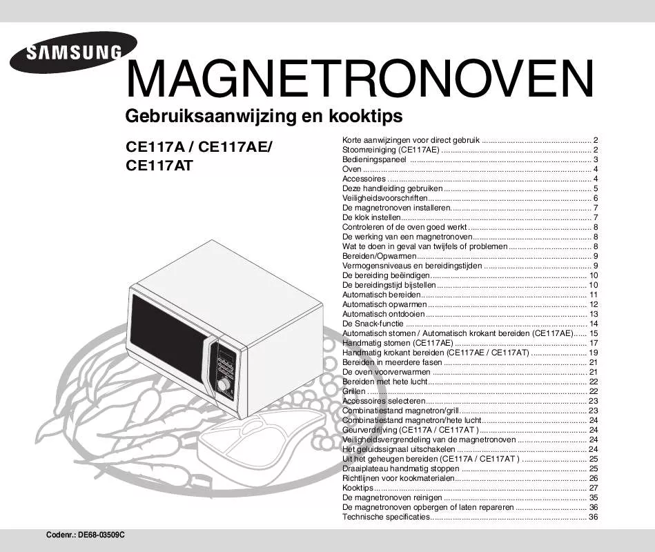 Mode d'emploi SAMSUNG CE117A-S