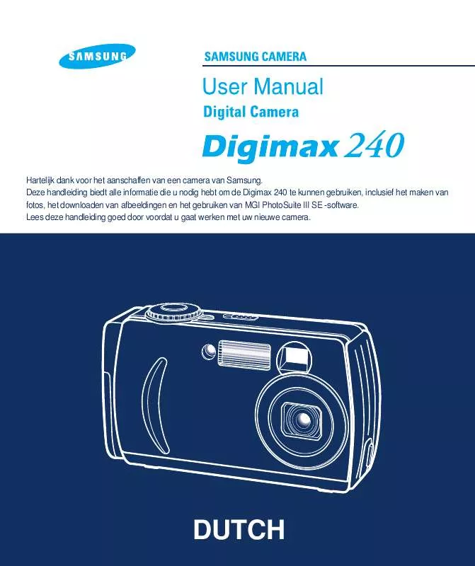 Mode d'emploi SAMSUNG DIGIMAX240