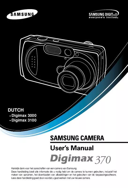 Mode d'emploi SAMSUNG DIGIMAX3000