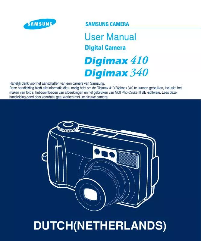 Mode d'emploi SAMSUNG DIGIMAX410