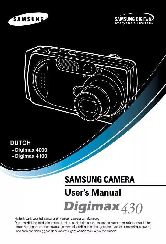 Mode d'emploi SAMSUNG DIGIMAX430