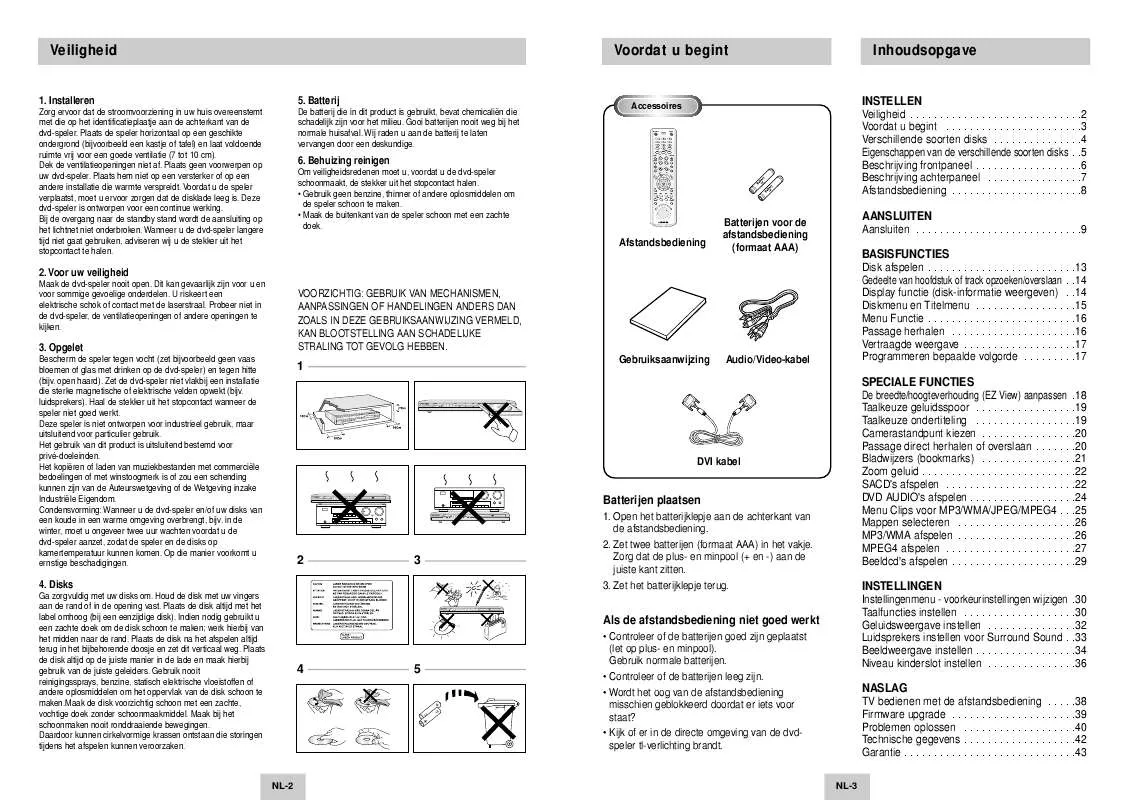 Mode d'emploi SAMSUNG DVD-HD745