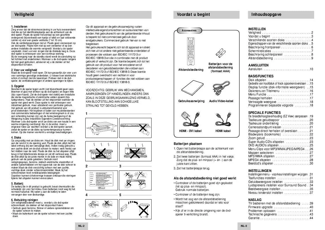 Mode d'emploi SAMSUNG DVD-HD945