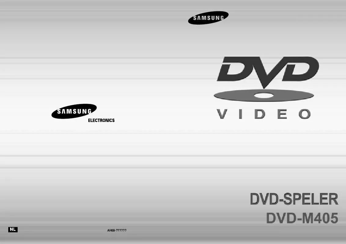 Mode d'emploi SAMSUNG DVD-M405/XEN