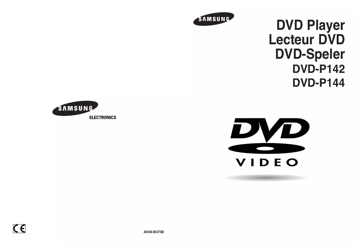 Mode d'emploi SAMSUNG DVD-P142