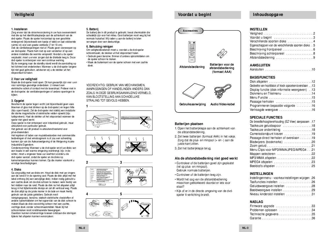 Mode d'emploi SAMSUNG DVD-P244