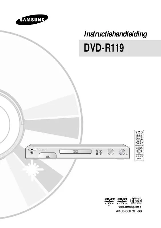 Mode d'emploi SAMSUNG DVD-R119