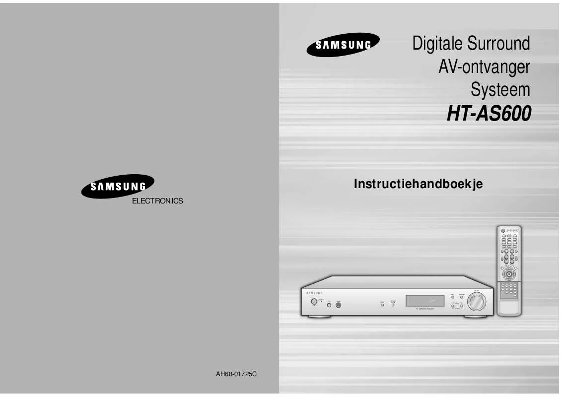 Mode d'emploi SAMSUNG HT-AS600