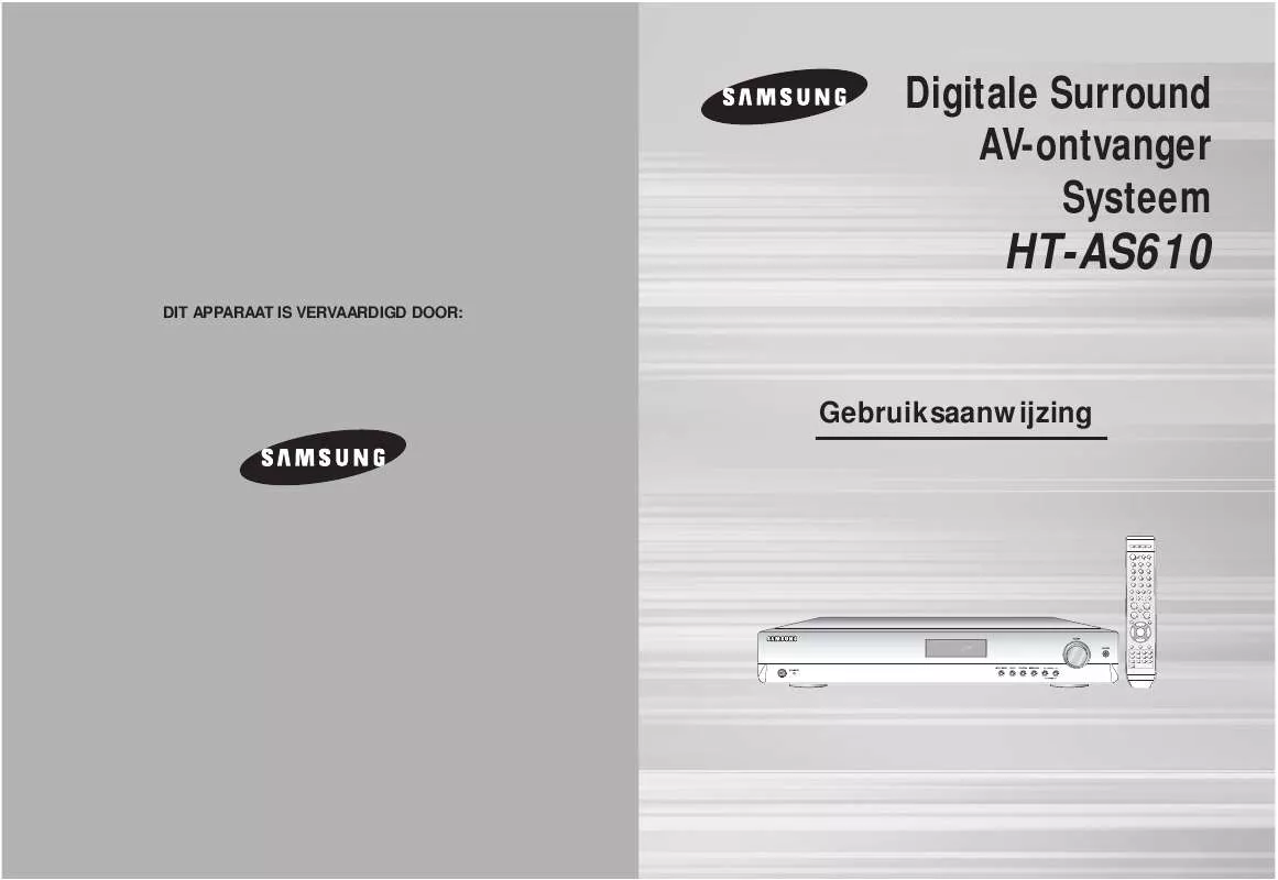 Mode d'emploi SAMSUNG HT-AS610