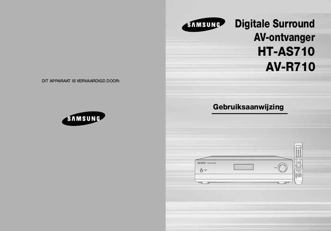 Mode d'emploi SAMSUNG HT-AS710