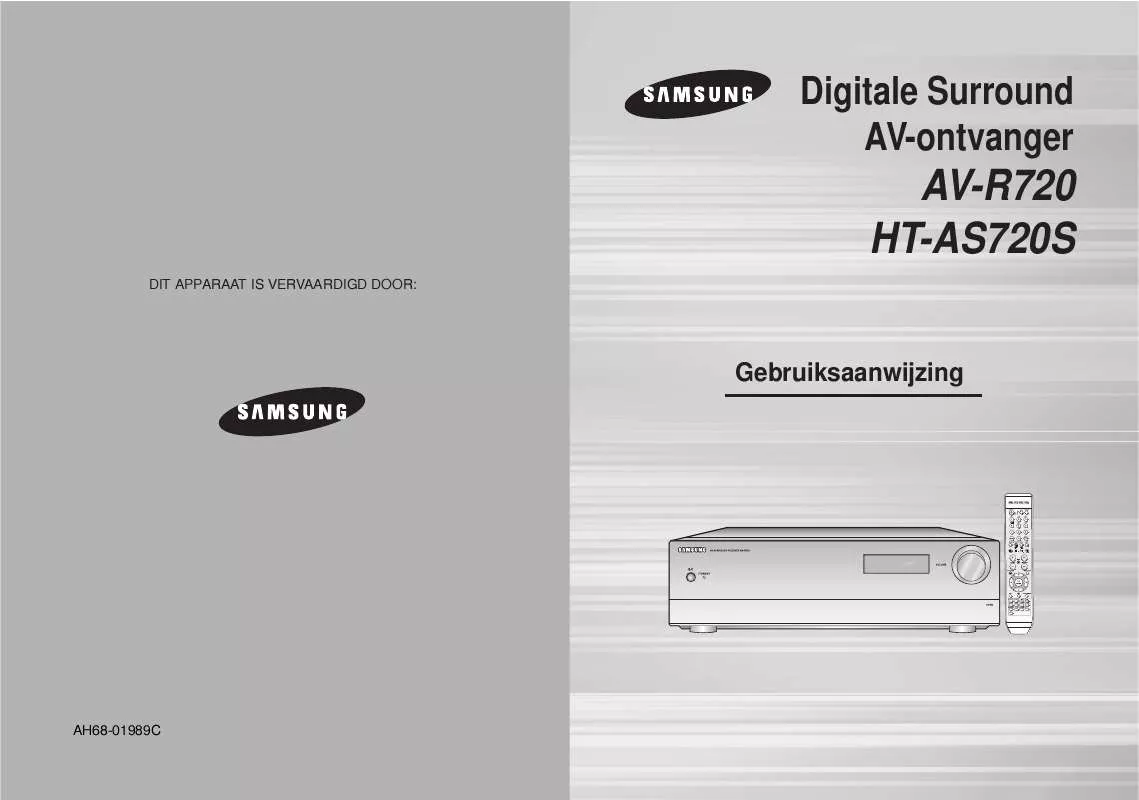 Mode d'emploi SAMSUNG HT-AS720SR