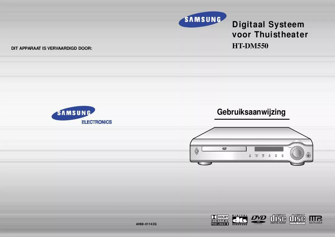 Mode d'emploi SAMSUNG HT-DM550