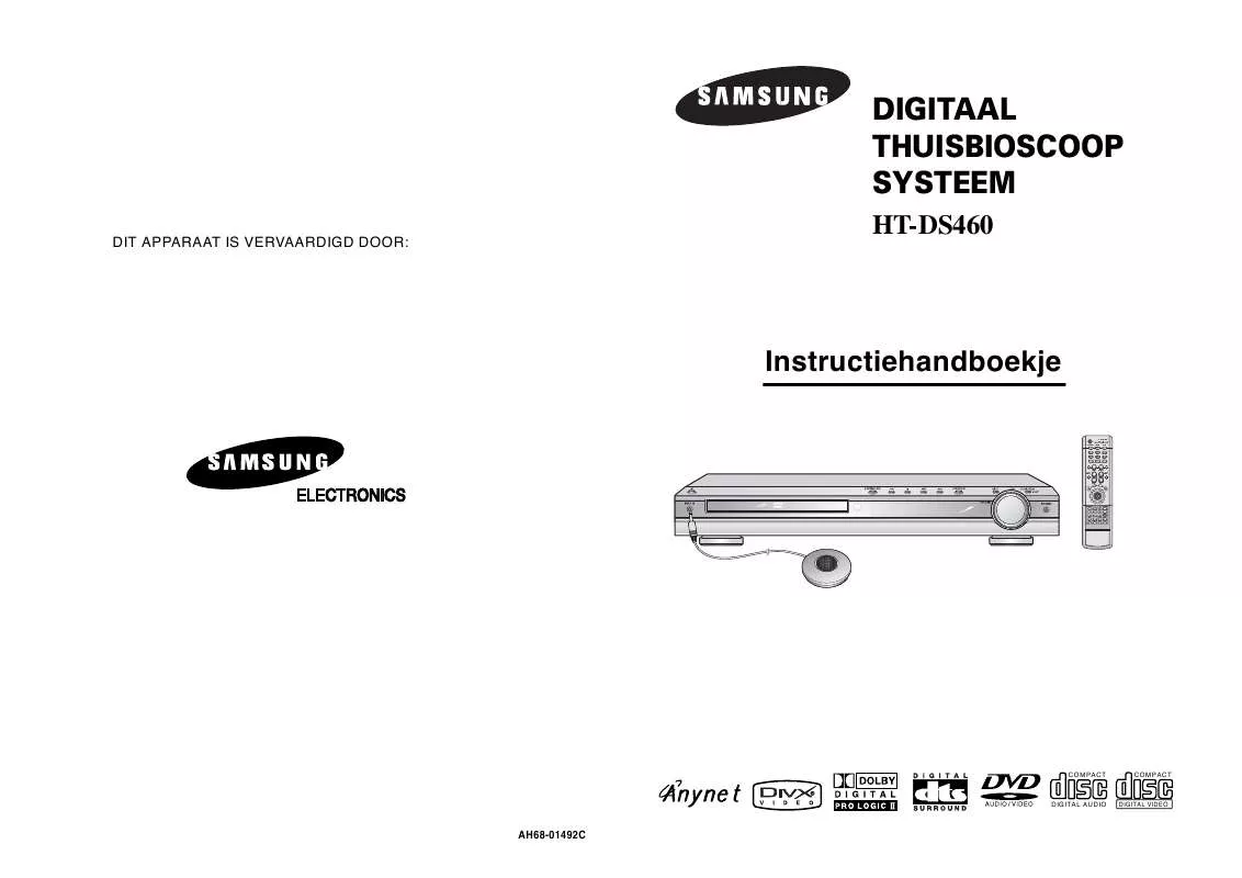 Mode d'emploi SAMSUNG HT-DS460