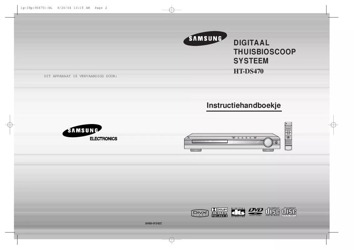 Mode d'emploi SAMSUNG HT-DS470