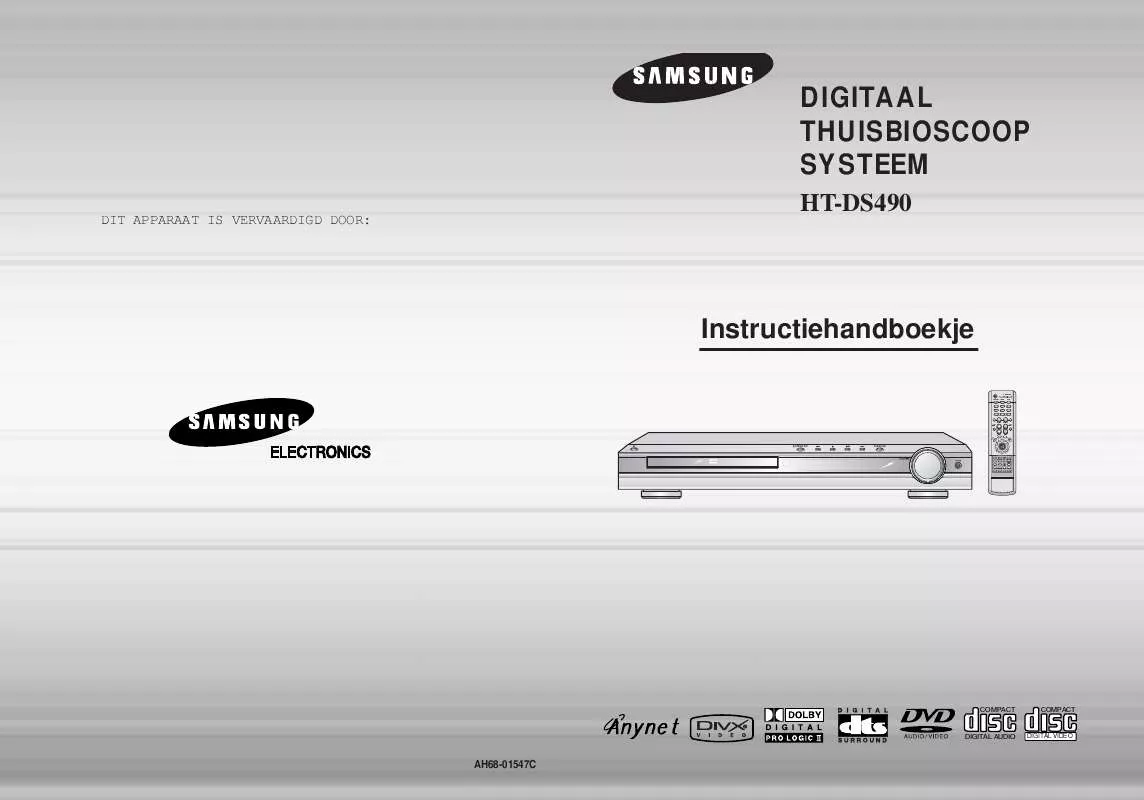 Mode d'emploi SAMSUNG HT-DS490