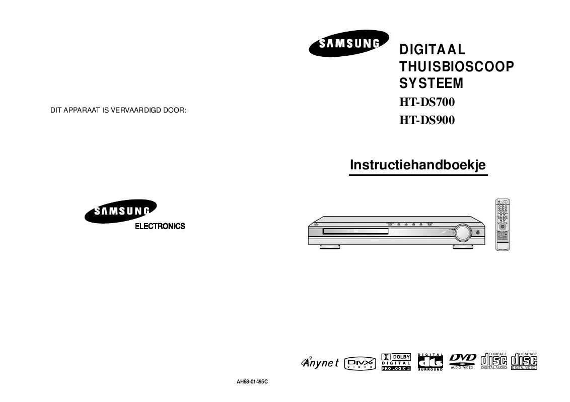 Mode d'emploi SAMSUNG HT-DS900